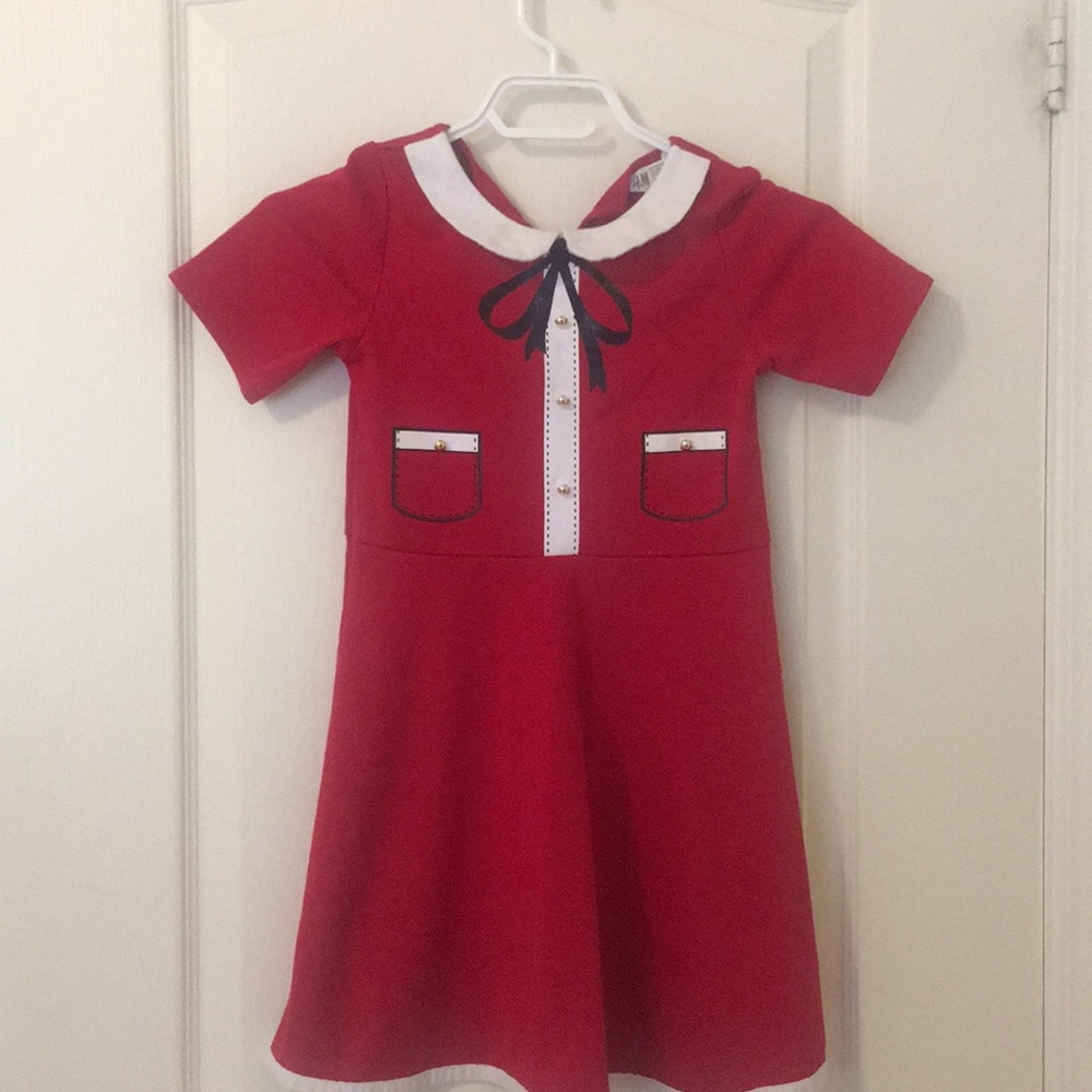 Cute red girls dress